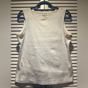 CROFT&BARROW Basic Tank, White, M